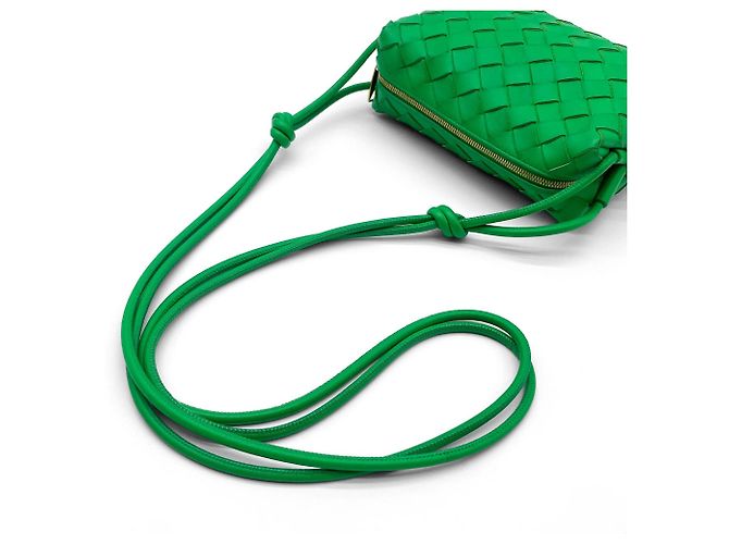 Mini borsa a tracolla Loop di Bottega Veneta Verde - vista 7