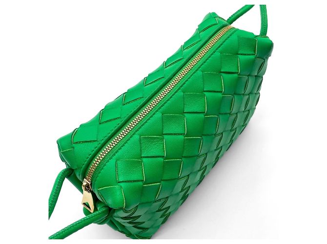 Mini borsa a tracolla Loop di Bottega Veneta Verde - vista 8