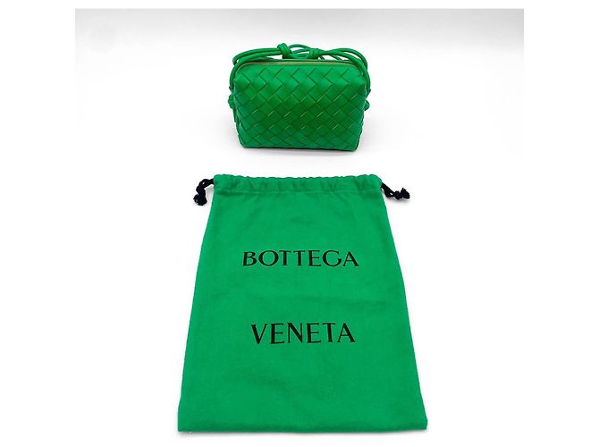 Mini borsa a tracolla Loop di Bottega Veneta Verde - vista 9