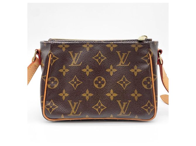 Borsa a Spalla Louis Vuitton Vivacite PM Marrone - vista 2