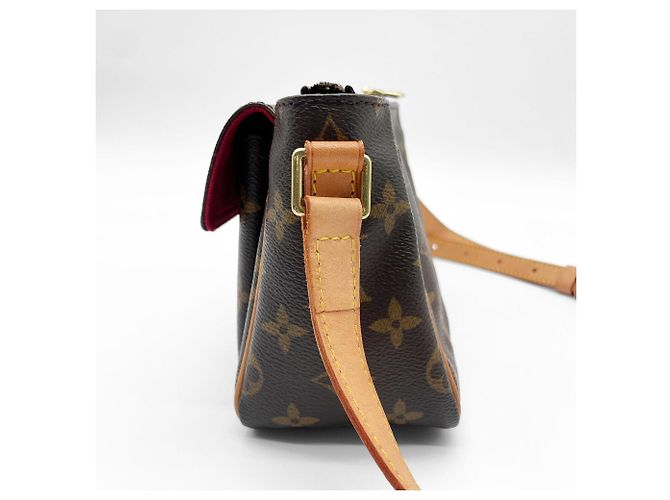 Borsa a Spalla Louis Vuitton Vivacite PM Marrone - vista 3