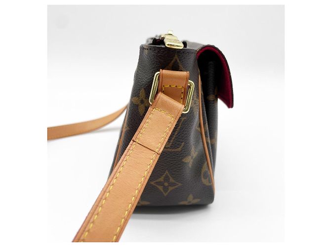 Borsa a Spalla Louis Vuitton Vivacite PM Marrone - vista 4