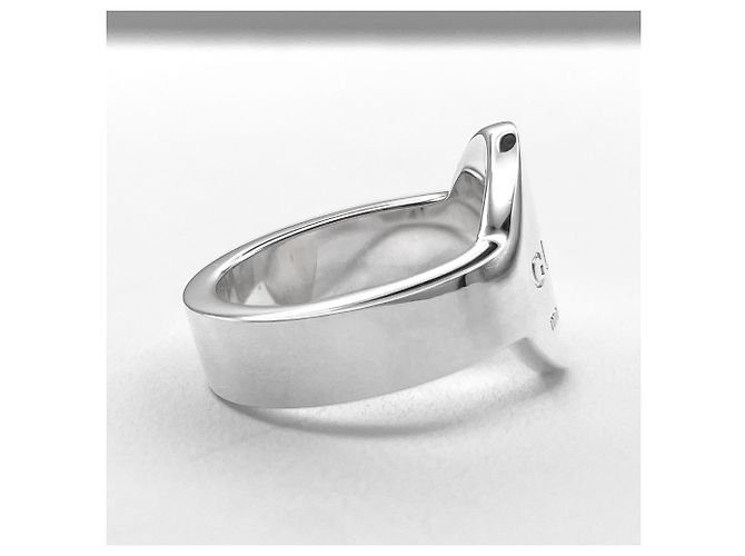 Gucci Ring mit ovalem Logo Silber - Ansicht 3