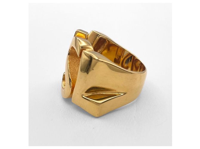 Anello Cassandra Logo Band Yves Saint Laurent D'oro - vista 2
