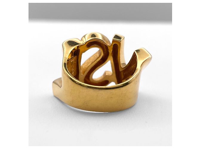 Anello Cassandra Logo Band Yves Saint Laurent D'oro - vista 4