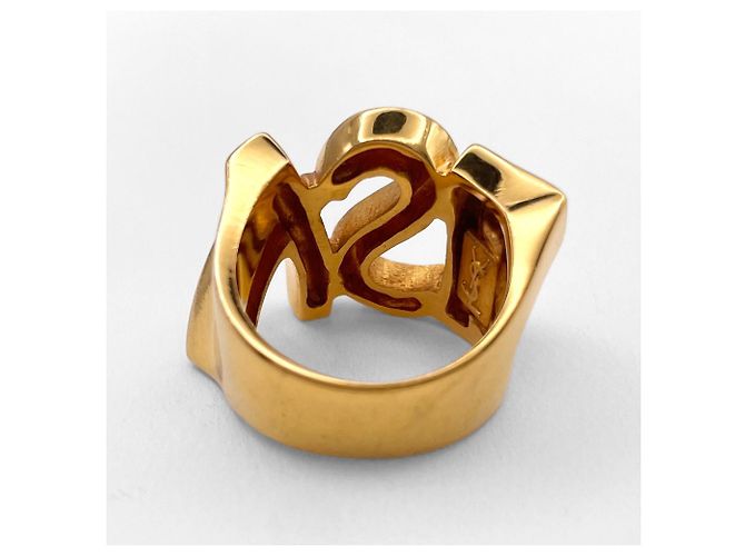Anello Cassandra Logo Band Yves Saint Laurent D'oro - vista 5