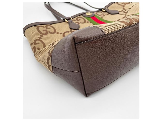 Borsa Tote GUCCI Sherry Marrone - vista 5