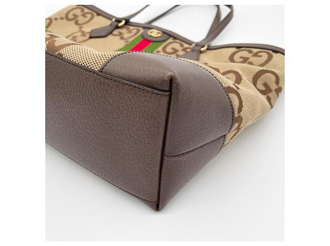 Borsa Tote GUCCI Sherry Marrone - vista 6