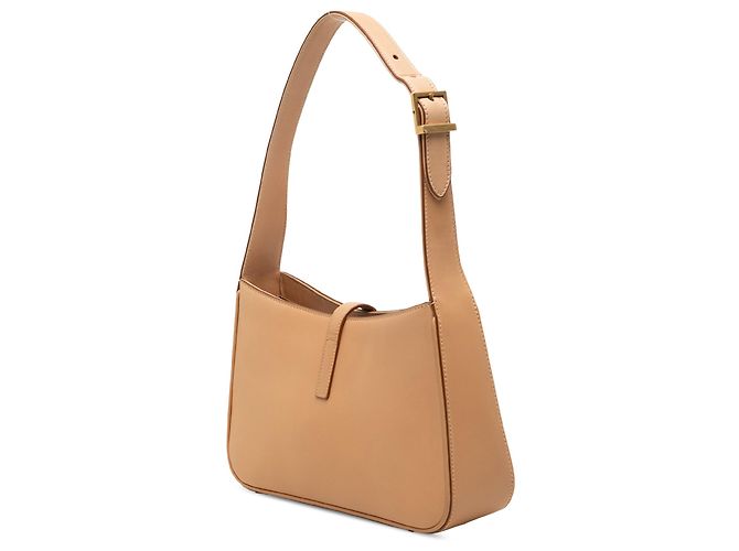 Saint Laurent Le 5 a 7 in pelle di vitello liscia marrone Marrone chiaro - vista 2