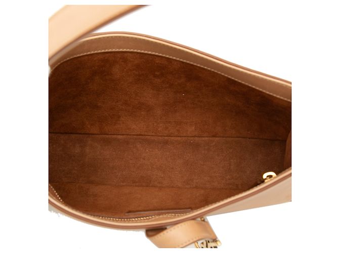 Saint Laurent Le 5 a 7 in pelle di vitello liscia marrone Marrone chiaro - vista 4
