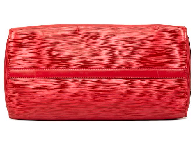 Louis Vuitton Speedy 35 in pelle Epi rossa Rosso - vista 3