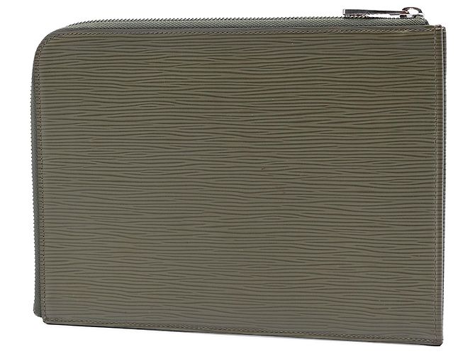 Louis Vuitton Pochette Jour PM in pelle Epi marrone Cachi - vista 2