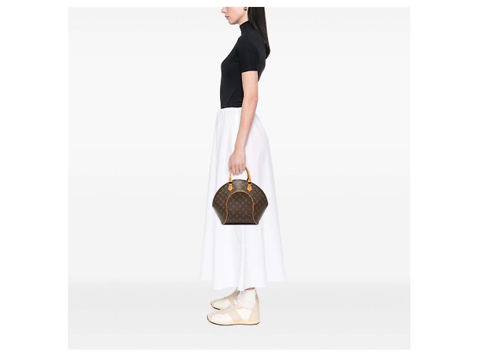 Louis Vuitton Marrón Monogram Ellipse MM Castaño - vista 11