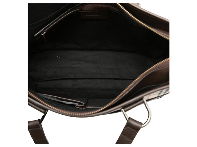 Burberry Beige House Check Canvas Tote - Ansicht 4