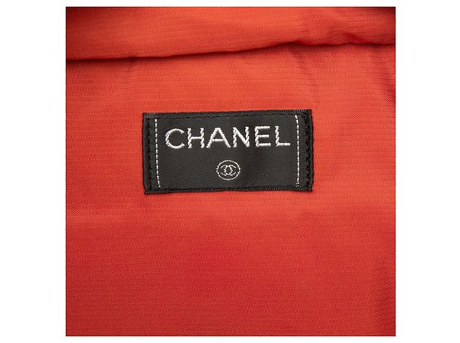 Borsa da viaggio in nylon Chanel Black Old Travel Line Nero - vista 5