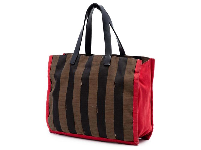 Fendi Brown Pequin Canvas Simply Shopping Tote Braun - Ansicht 2