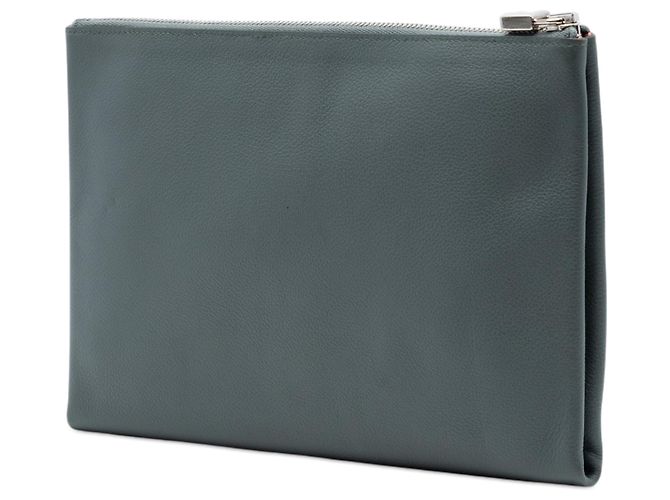 Pochette Atout 26 in pelle Evercolor grigia Hermès Marrone - vista 2
