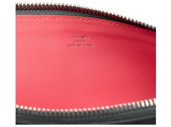 Pochette Atout 26 in pelle Evercolor grigia Hermès Marrone - vista 5