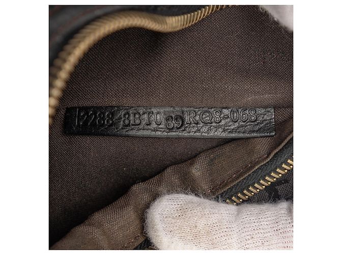 Fendi Marrone Piccolo Zucchino Canvas F Charm Crossbody Marrone scuro - vista 6