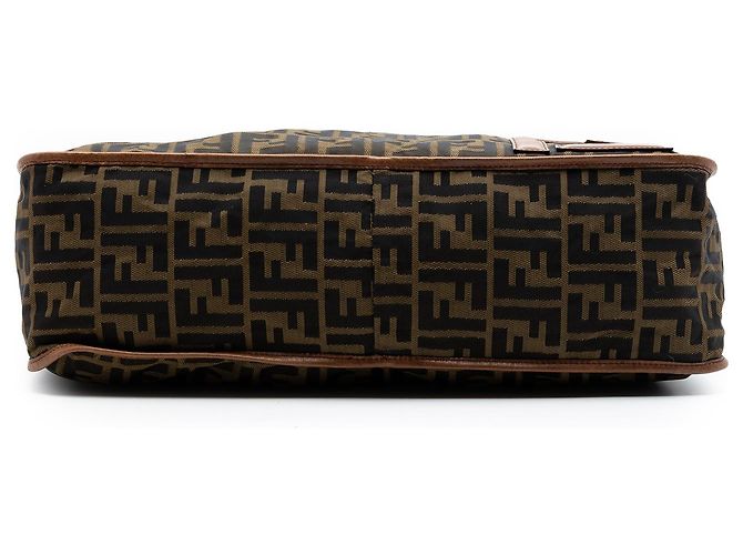 Fendi Marrone Zucca Canvas Crossbody - vista 3