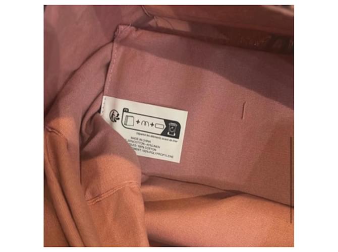 Dior Tote Bag Dioriviera in Tela Rosa Nero - vista 4