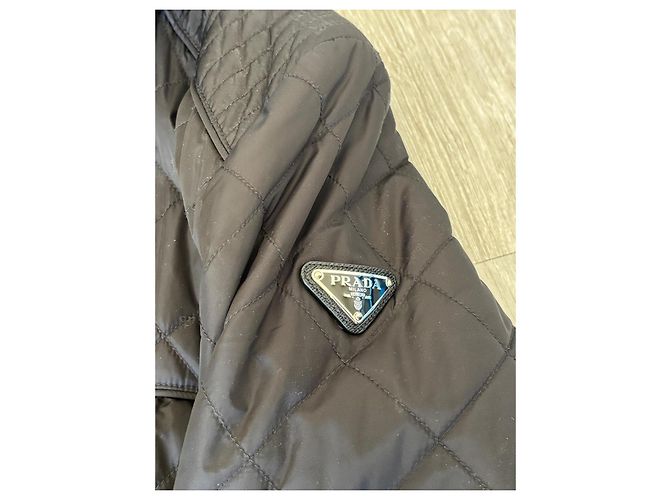 Prada Giacca Trapuntata Nera Nero - vista 3