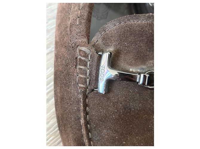 Tod's Gommino Mocassini in scamosciato marrone - vista 2