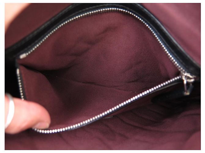 NEUF SAC CHANEL POCHETTE ZIPPEE CLASSIQUE CUIR MATELASSE A82545 POUCH BAG Noir - vue 10
