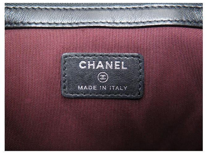 NEUF SAC CHANEL POCHETTE ZIPPEE CLASSIQUE CUIR MATELASSE A82545 POUCH BAG Noir - vue 9