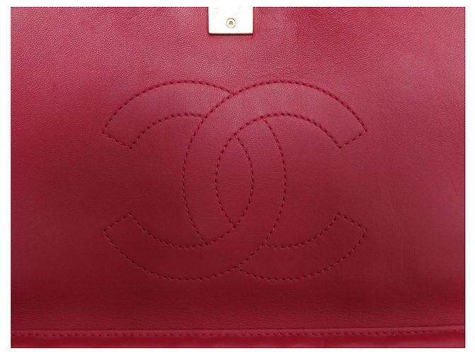BORSA CHANEL TIMELESS SIMPLE FLAP CAMELIA IN VELLUTO A SPALLA Rosso - vista 10