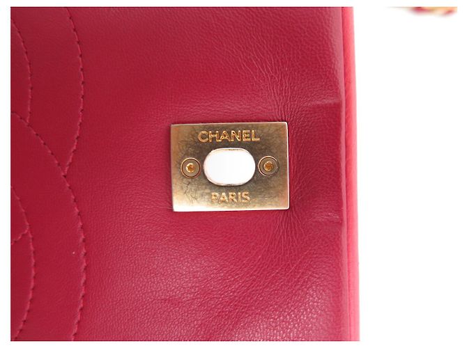 BORSA CHANEL TIMELESS SIMPLE FLAP CAMELIA IN VELLUTO A SPALLA Rosso - vista 9