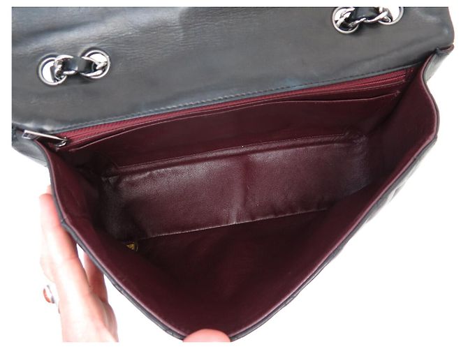 BORSA CHANEL TIMELESS JUMBO FLAP PELLE MATELASSÉ NERO - vista 10