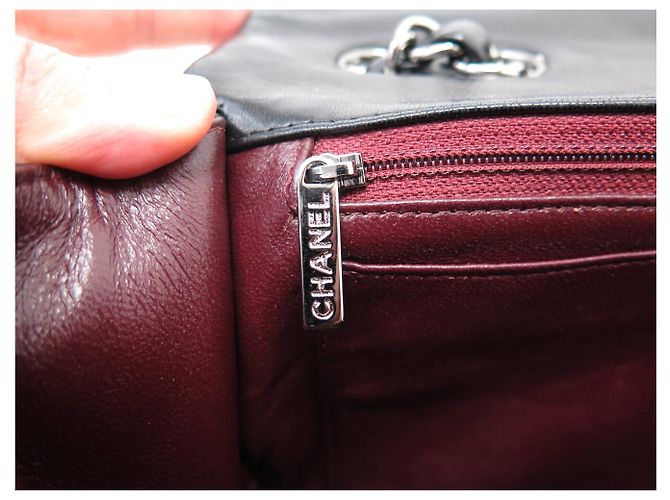 BORSA CHANEL TIMELESS JUMBO FLAP PELLE MATELASSÉ NERO - vista 11