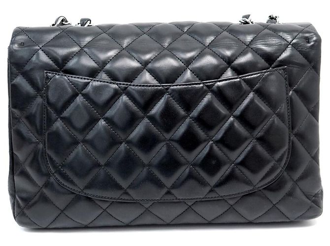 BORSA CHANEL TIMELESS JUMBO FLAP PELLE MATELASSÉ NERO - vista 2