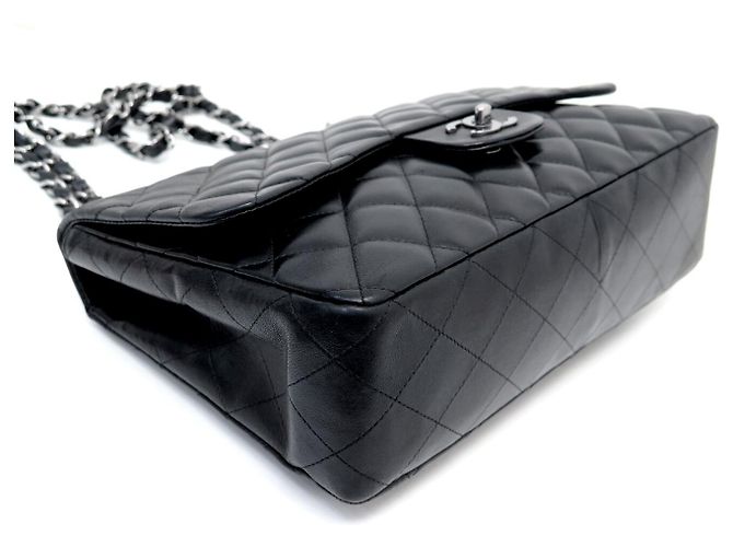 BORSA CHANEL TIMELESS JUMBO FLAP PELLE MATELASSÉ NERO - vista 3