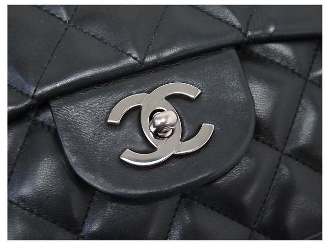 BORSA CHANEL TIMELESS JUMBO FLAP PELLE MATELASSÉ NERO - vista 5