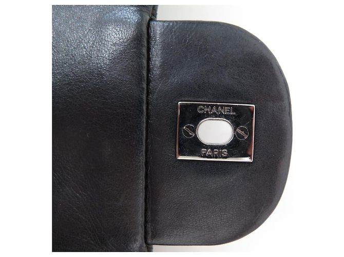 BORSA CHANEL TIMELESS JUMBO FLAP PELLE MATELASSÉ NERO - vista 9