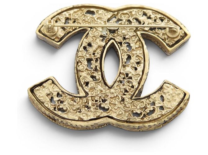 NEUE CHANEL BYZANCE METIERS D'ART 2011 BROCHE GLASPASTE GRIPOIX PERLE Golden - Ansicht 2