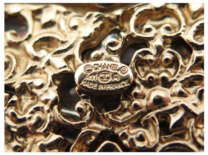 NEUE CHANEL BYZANCE METIERS D'ART 2011 BROCHE GLASPASTE GRIPOIX PERLE Golden - Ansicht 5