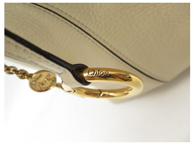 Chloé CHLOE SPIN MEDIUM BEIGE GRAINLEDER TASCHE 2025 - Ansicht 11