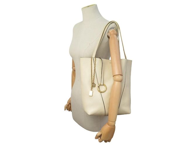 Chloé CHLOE SPIN MEDIUM BEIGE GRAINLEDER TASCHE 2025 - Ansicht 7