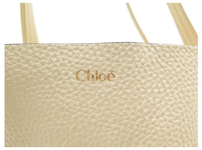 Chloé CHLOE SPIN MEDIUM BEIGE GRAINLEDER TASCHE 2025 - Ansicht 8
