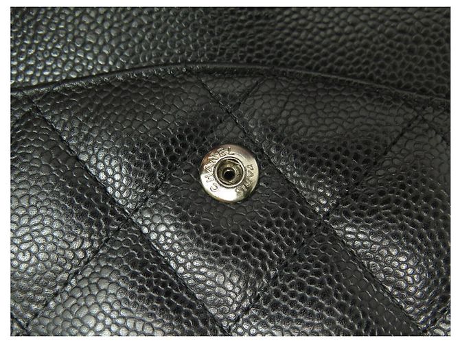 Timeless BORSA CHANEL CLASSIC TIMLESS JUMBO IN PELLE CAVIAR MATELASSÉ NERO - vista 11