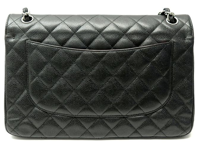 Timeless BORSA CHANEL CLASSIC TIMLESS JUMBO IN PELLE CAVIAR MATELASSÉ NERO - vista 2