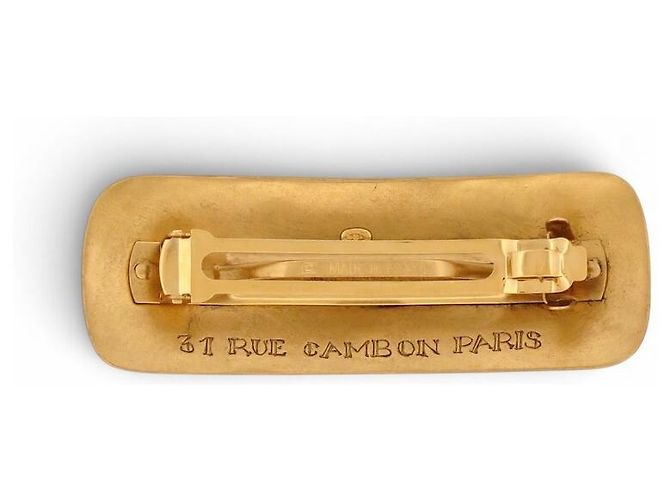NEUE CHANEL 31 CAMBON SPANNE HAARSPANG CABOCHON GRIPOIX STEINE Golden - Ansicht 2