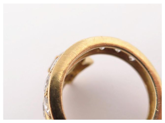 Autre Marque ANILLO STELLA CADENTE DIAMANTI 3.5CT 54 ORO GIALLO 18K 10.17G D'oro - vista 10