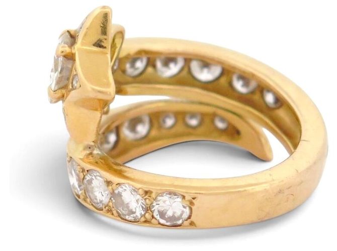 Autre Marque ANILLO STELLA CADENTE DIAMANTI 3.5CT 54 ORO GIALLO 18K 10.17G D'oro - vista 5