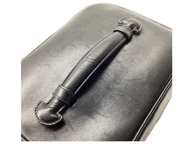 Beauty case Chanel Quilted Accent in pelle di agnello nero - vista 11