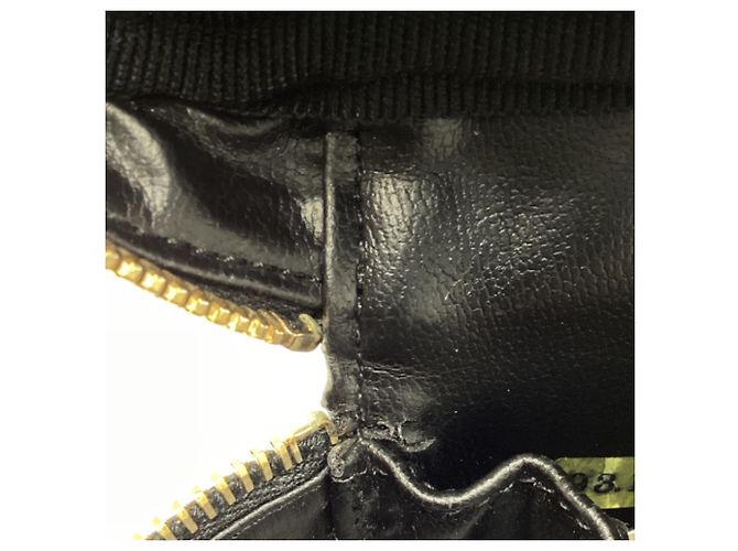 Beauty case Chanel Quilted Accent in pelle di agnello nero - vista 9