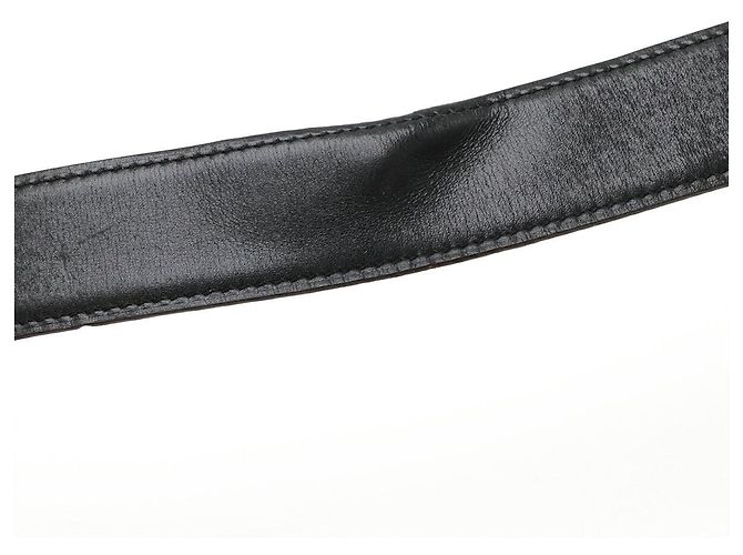 Hermès H Plate Box Calf Togo Leder Gürtel 80 Braun Schwarz - Ansicht 5